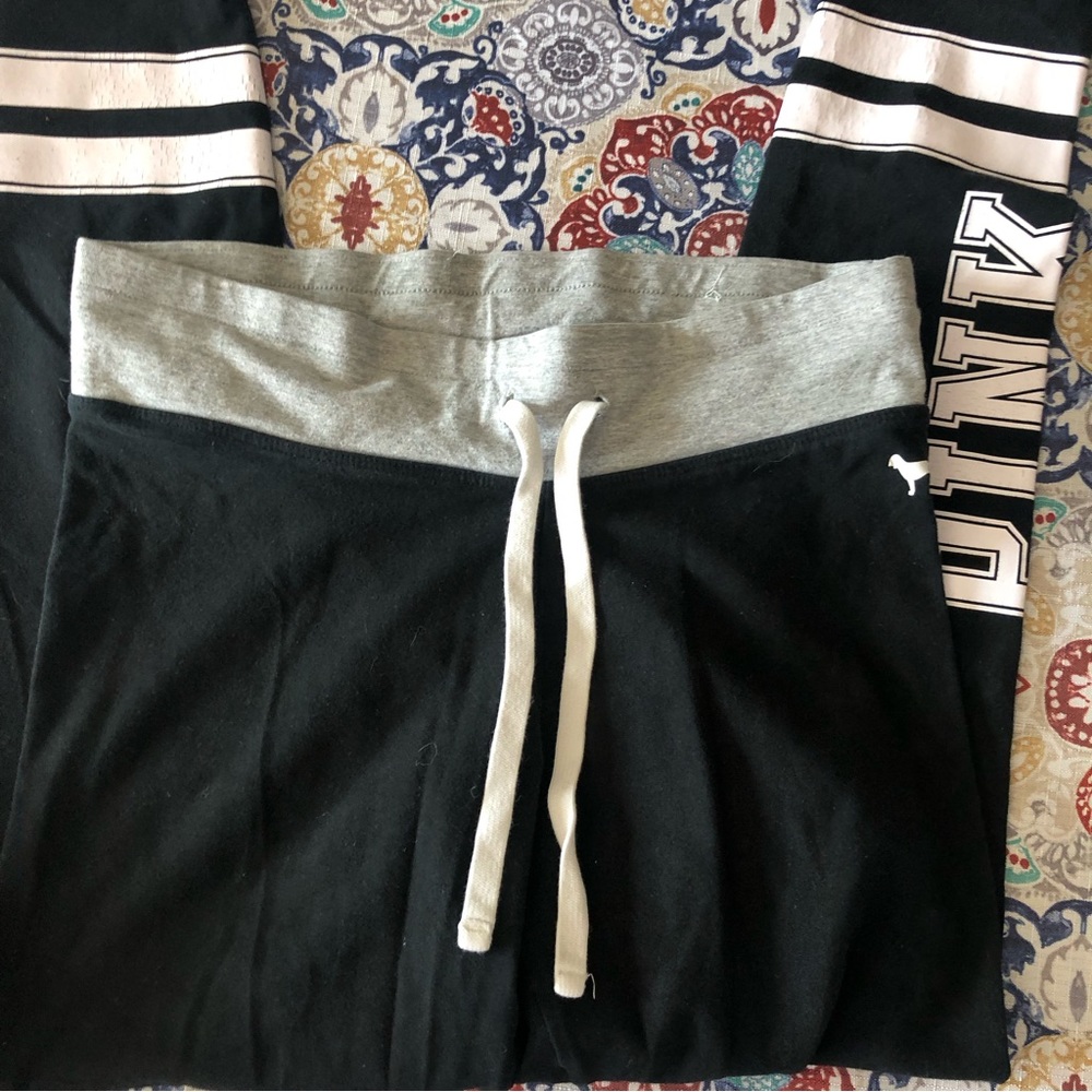 Drawstring yoga leggings PINK size S